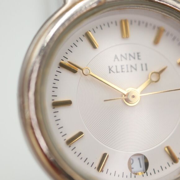 Anne Klein II Womens Watch 23mm Date Two Tone Bracelet 10/4849 w New Battery - Picture 8 of 15